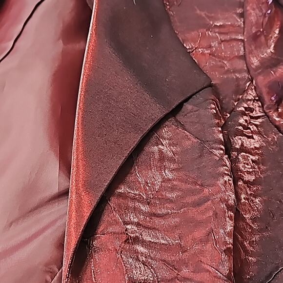 Alex Evening 2 Piece Women Sz 10 Burgundy Mother of Bride Formal Maxi Dress - Picture 8 of 15